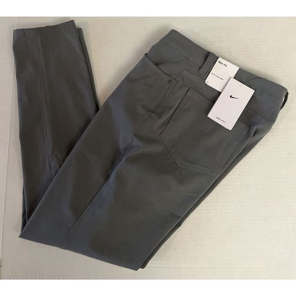 Nike BV6081 084 Women's Sz 4 Gray DRI-FIT Slim Fit Golf Pants - Picture 11 of 14